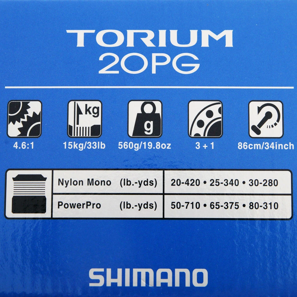 Shimano Torium 20PG Overhead Reel - Image 2