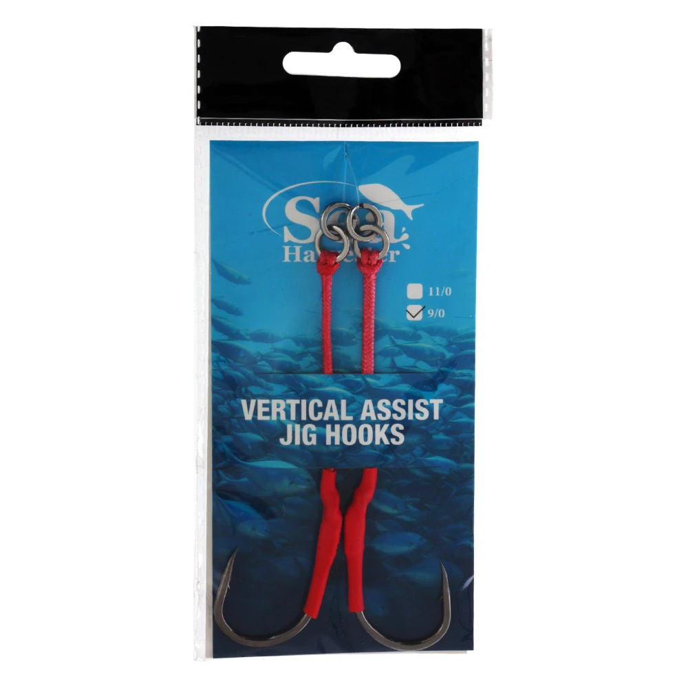 Sea Harvester Vertical Assist Jig Hooks 9/0 Qty 2