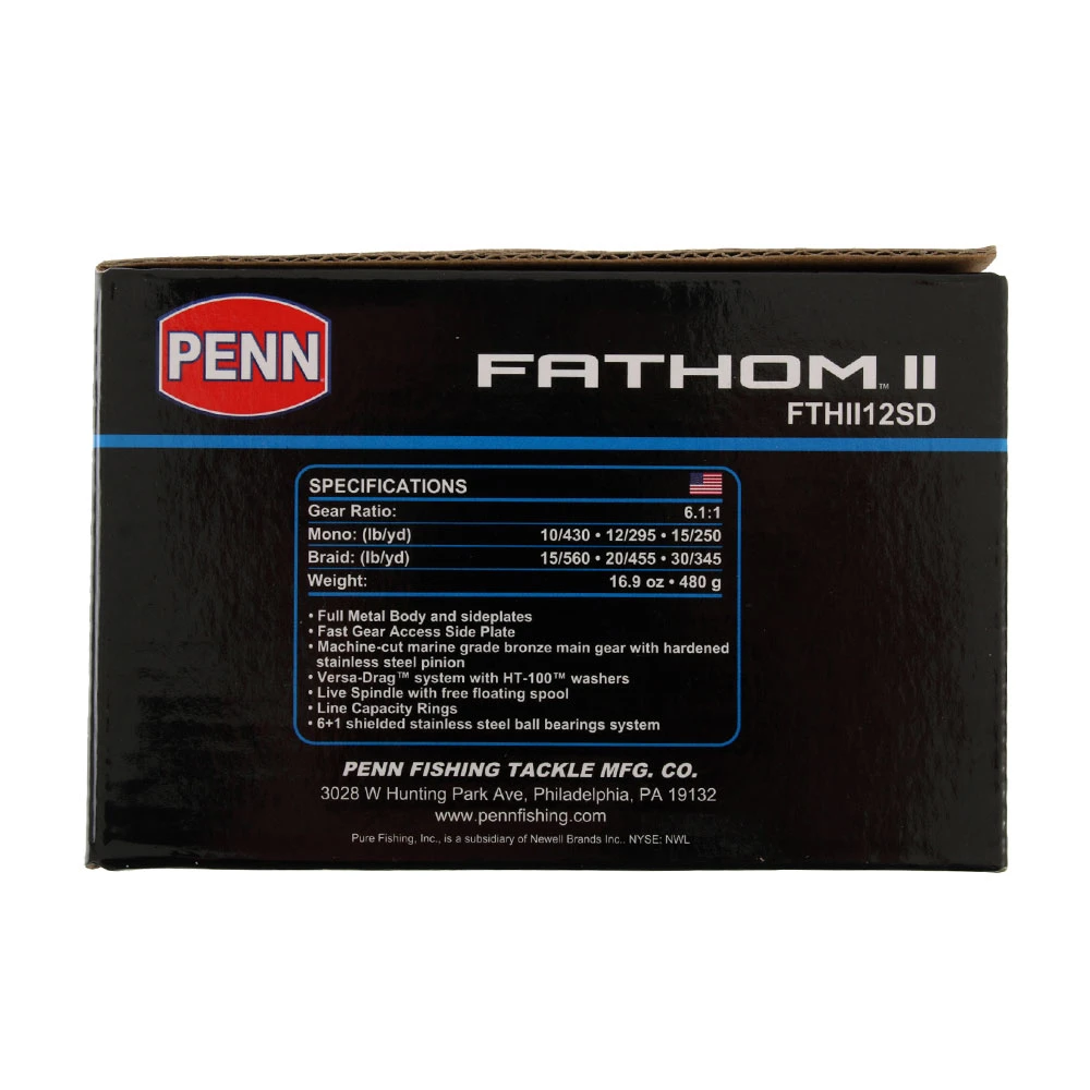 PENN Fathom II 12 Overhead Star Drag Reel - Image 2