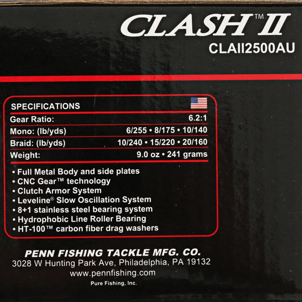 PENN Clash II 2500 Spinning Reel - Image 2