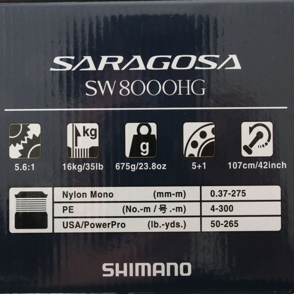 Shimano Saragosa SW A 8000 HG Grappler Type C S82MH Topwater Combo 8ft 2in PE6 2pc - Image 3