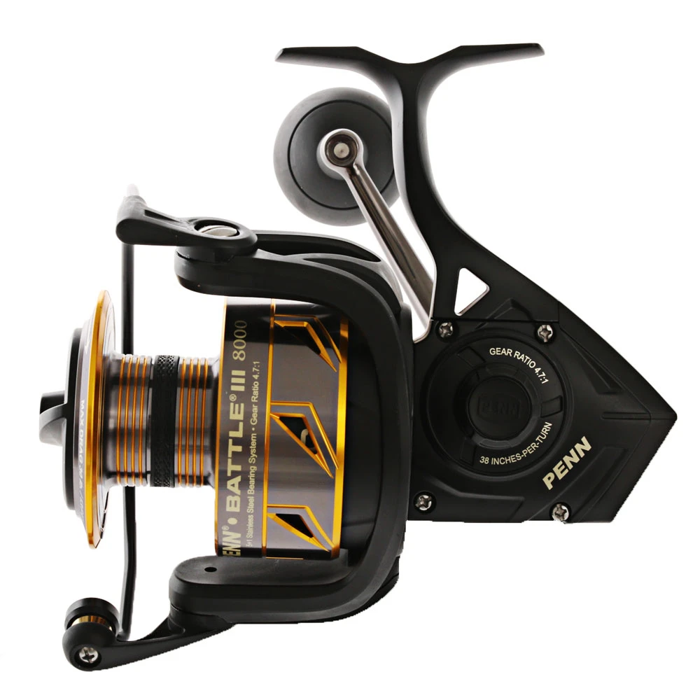 PENN Battle III 8000 Ocean Assassin Spinning Combo 8ft 2in PE6-8 2pc - Image 5