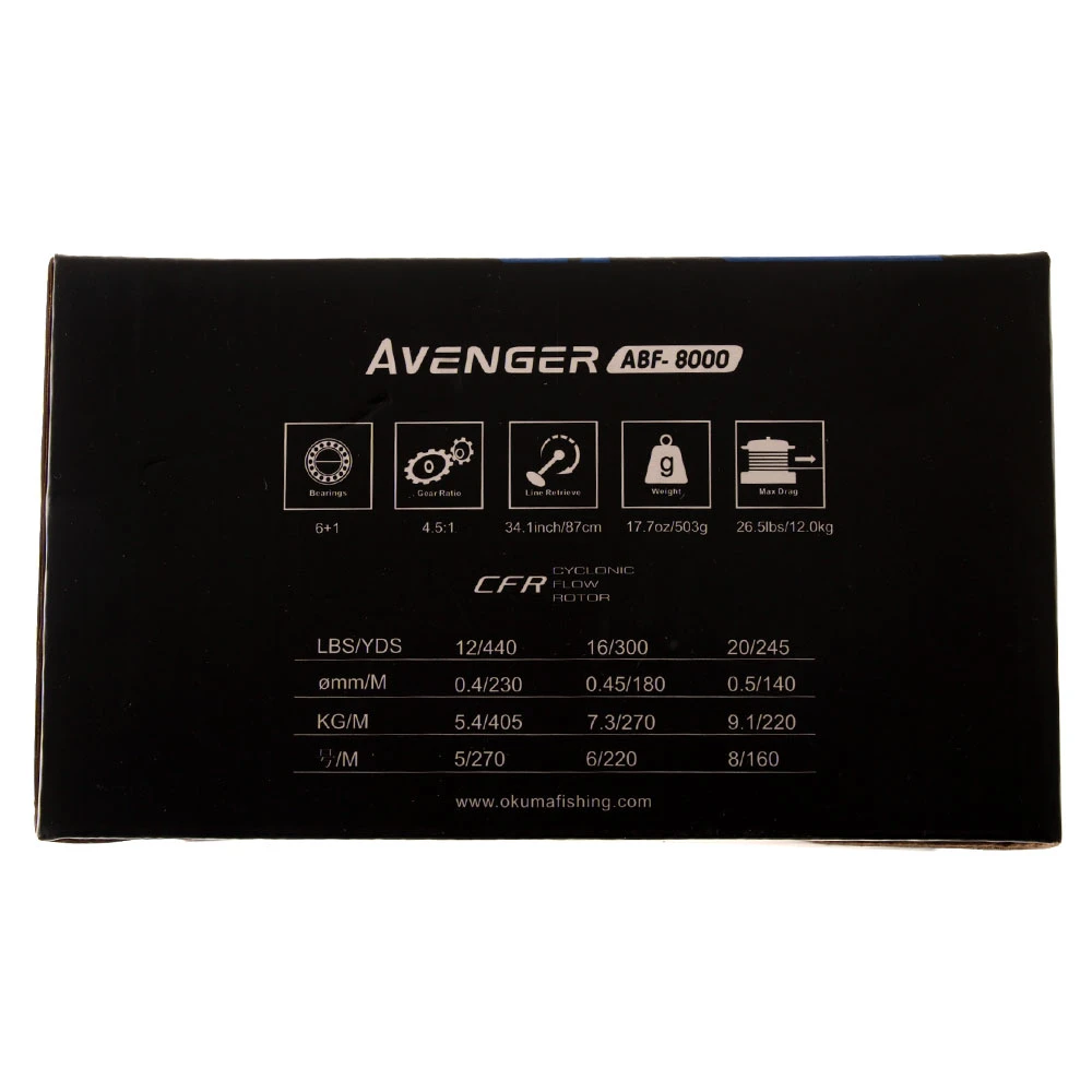 Okuma Baitfeeder Avenger 8000 Spinning Reel - Image 2