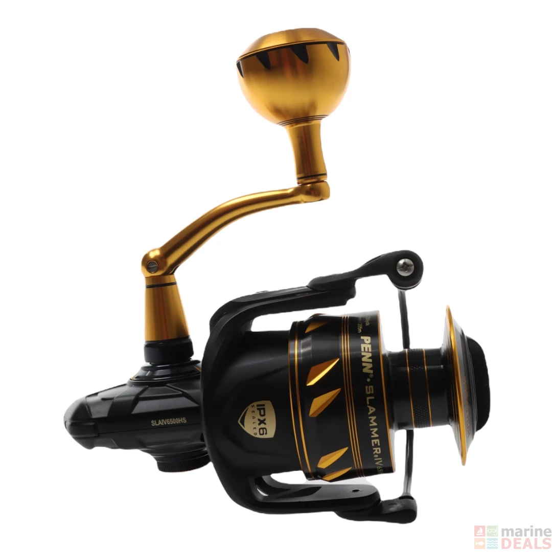 PENN Slammer IV 6500HS Ocean Assassin 822XXH Topwater Combo 8ft 2in PE6-8 2pc - Image 6