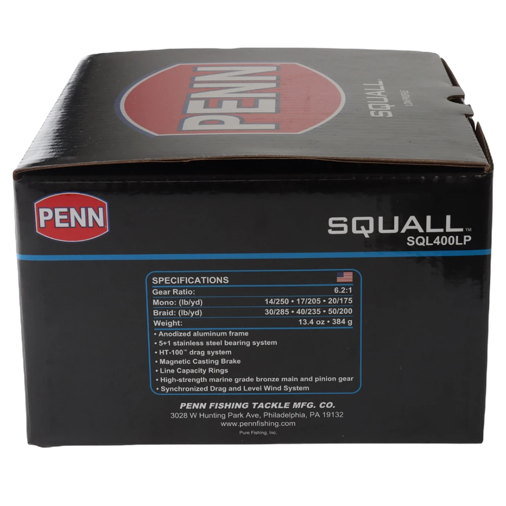PENN Squall 400 Low Profile Baitcaster Reel - Image 2