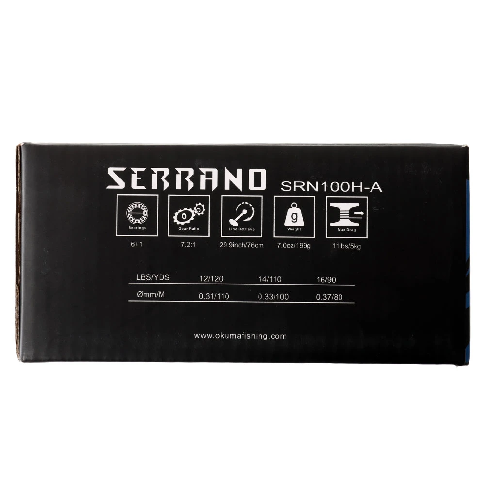 Okuma Serrano 100HA Baitcaster Reel - Image 2