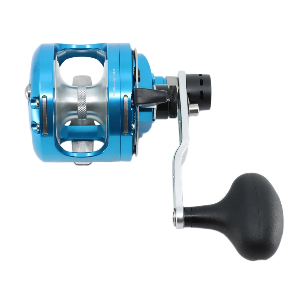 Okuma Cavalla 12 Narrow 2-Speed Lever Drag OH Boat Reel Blue - Image 5