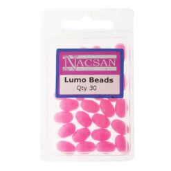 Nacsan Hard Fishing Beads Lumo Pink
