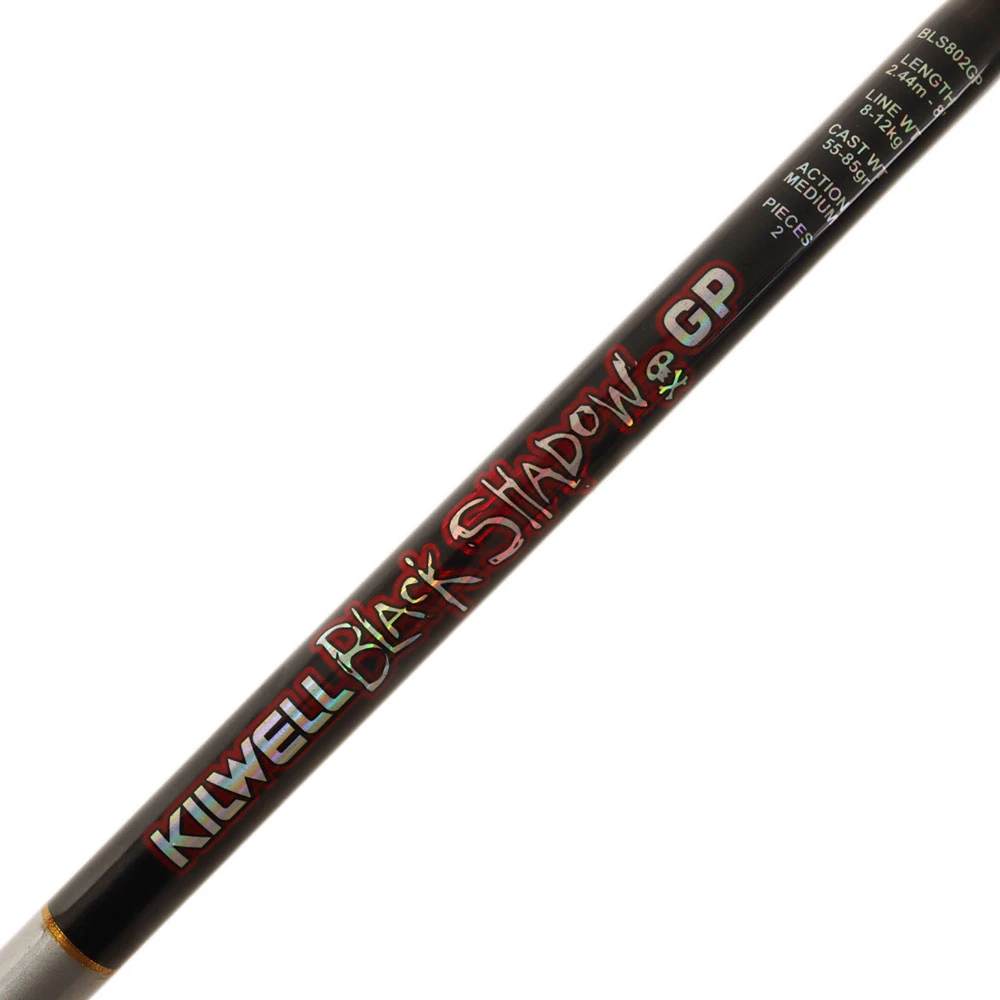 Kilwell Black Shadow BS802 General Purpose Spinning Rod 8ft 8-12kg 2pc - Image 3