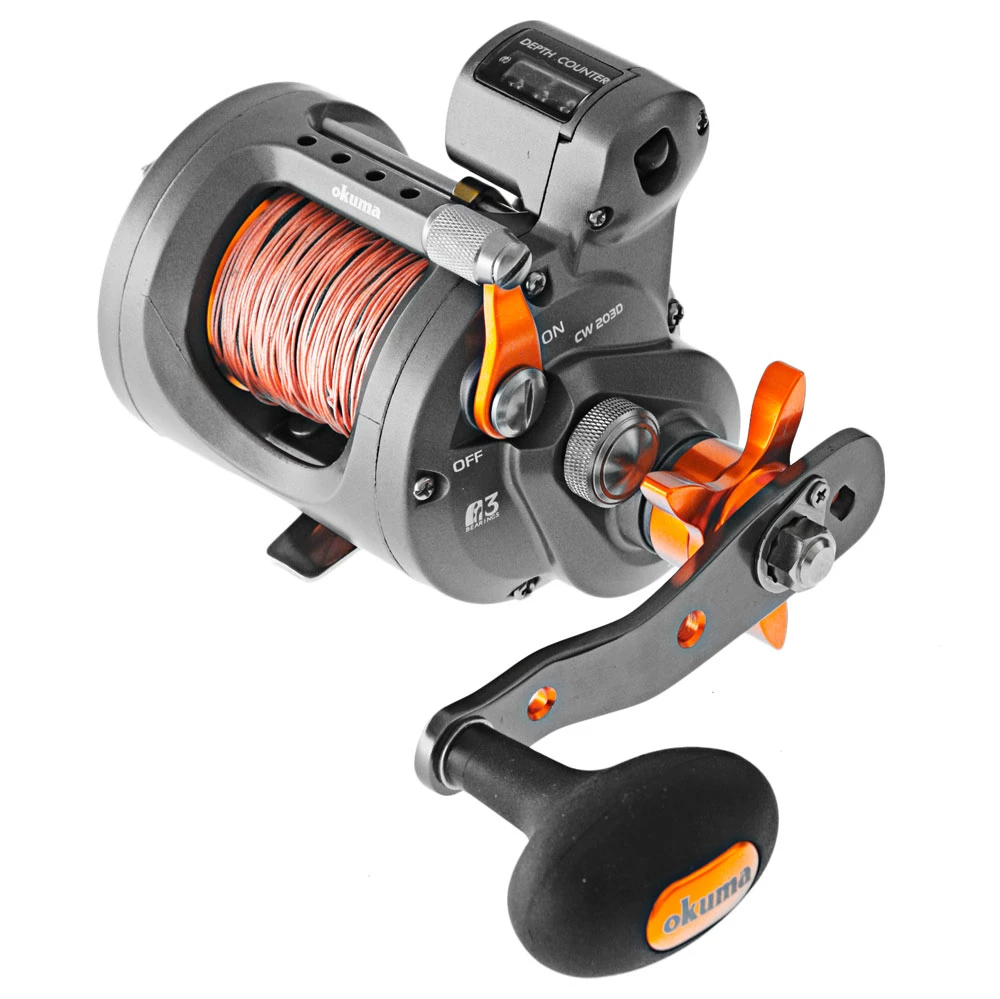 Okuma Coldwater 203D Line Counter Reel With Mono/Micro Leadline - Image 3
