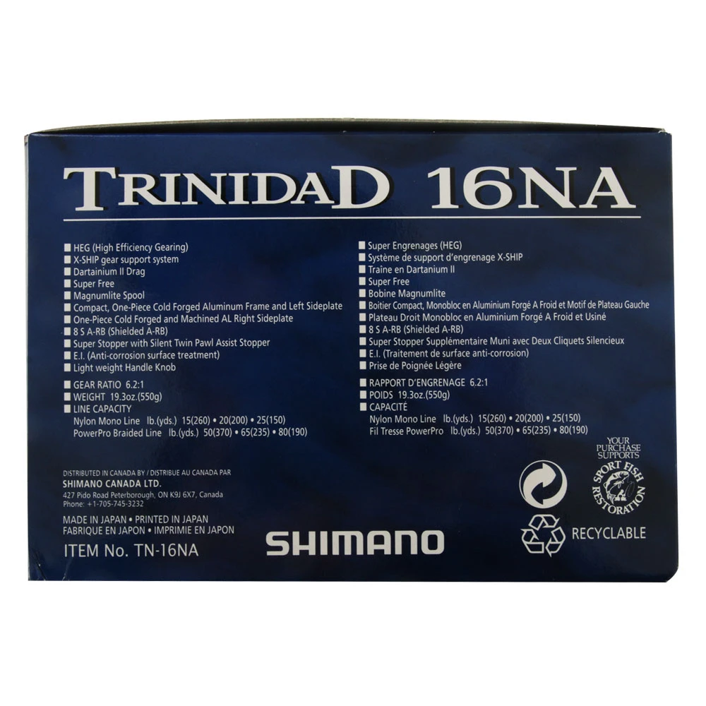 Shimano Trinidad 16 NA Narrow Jigging Reel - Image 2