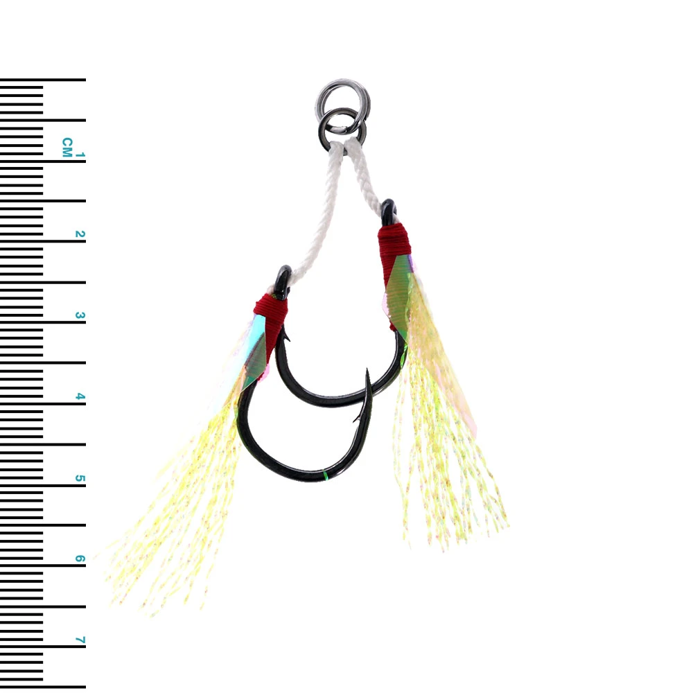 Mustad 10820NPBN Light Jigging Assist Rig 1/0 Qty 2 - Image 3