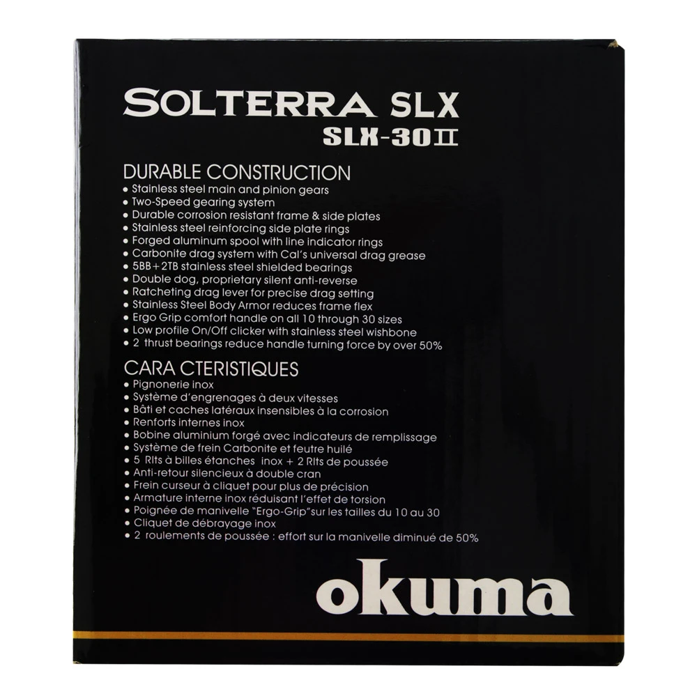 Okuma Solterra SLX 30 2-Speed Lever Drag Game Reel With T-Bar Handle - Image 7