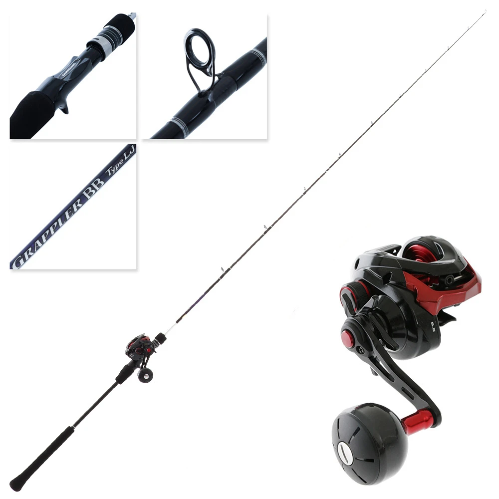 Shimano Genpu XT 200PG 21 Grappler BB Slow Jig Combo 6ft 3in PE2 2pc