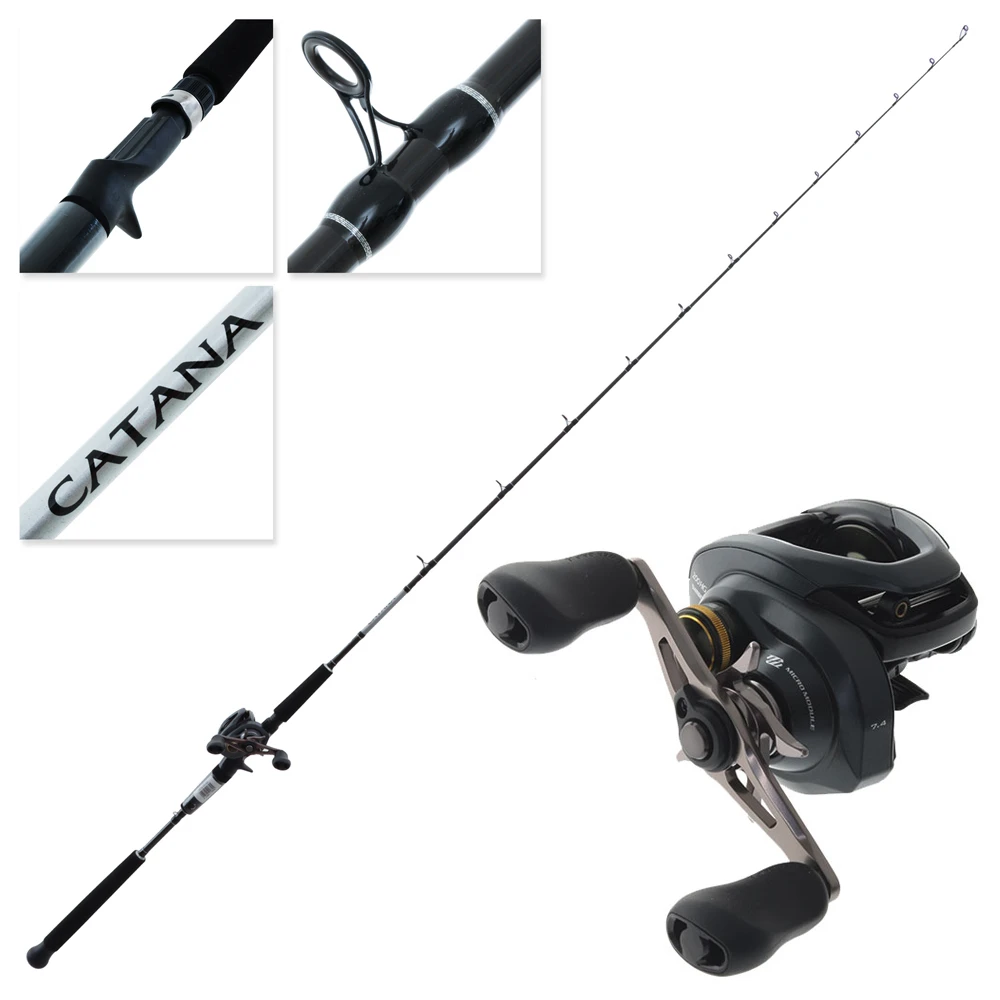 Shimano Curado 200HG K Catana Microjig Combo 6ft 6in 10-20lb 1pc
