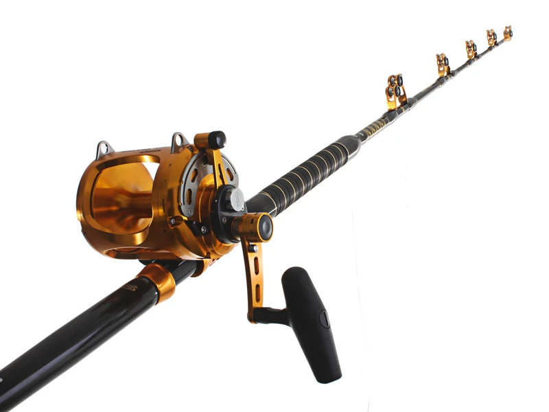 Okuma Makaira Gold 50WII Game Alps 2-Speed Fully Rollered Combo 5'8'' 24kg 1pc