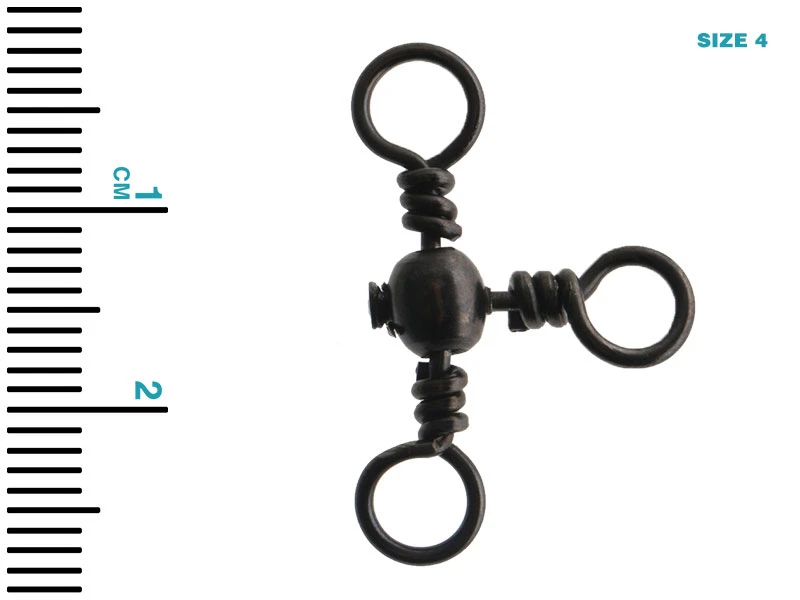 Mustad 3-Way Cross Barrel Swivels - Image 2