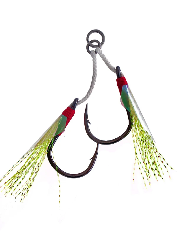 Mustad 10820NPBN Light Jigging Assist Rig 2/0 Qty 2