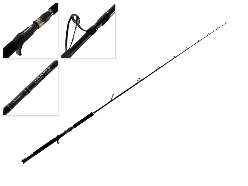 Okuma Cortez Overhead Boat Rod Red 6ft 6in 10-15kg 2pc