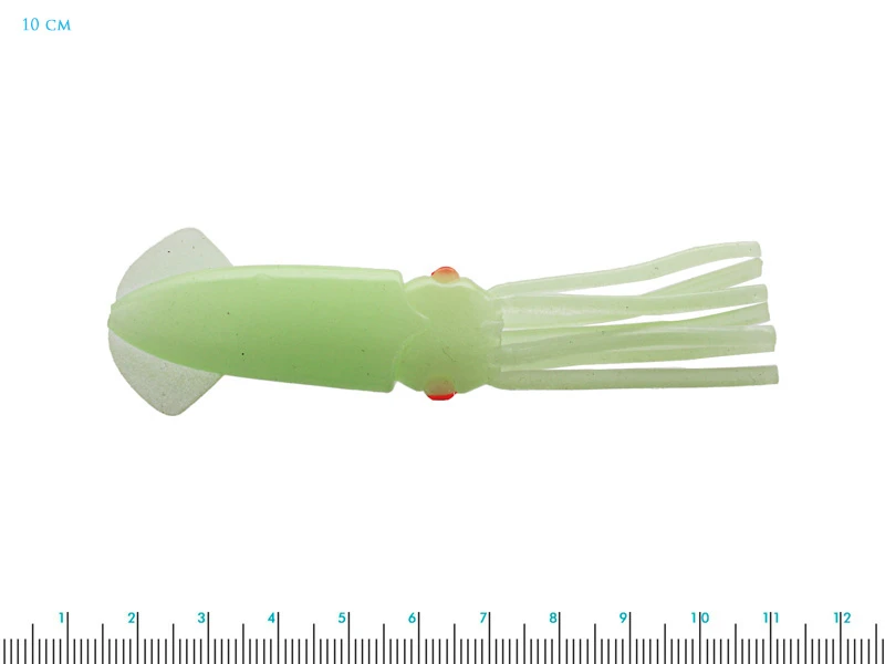 ManTackle Lumo Squid Green Glow 10cm