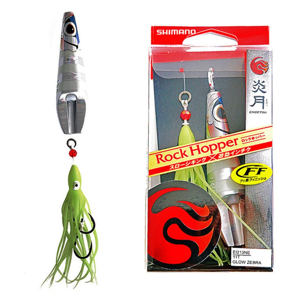 Shimano Rock Hopper Sliding Inchiku Jig Glow Zebra 160g